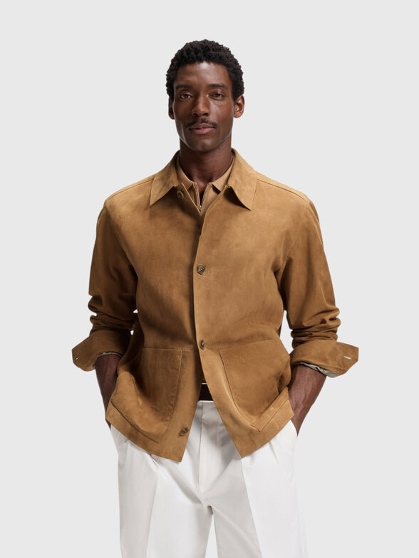 Beige suede jacket - 1