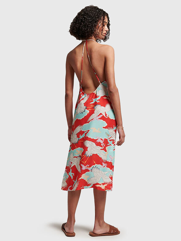 VINTAGE midi dress with slits - 2