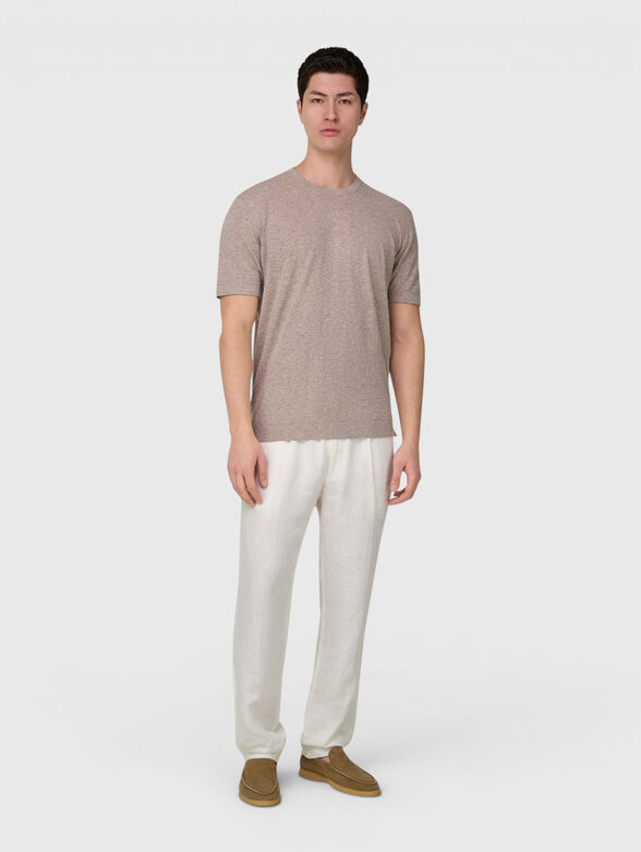 Linen pants with ties - 4