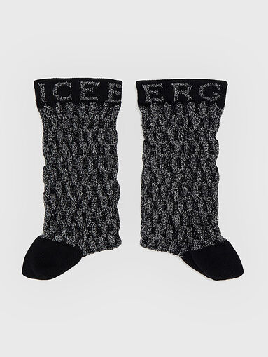 Black socks with texture - 4