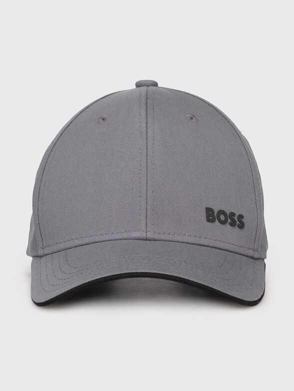 Gray baseball cap with logo - 1