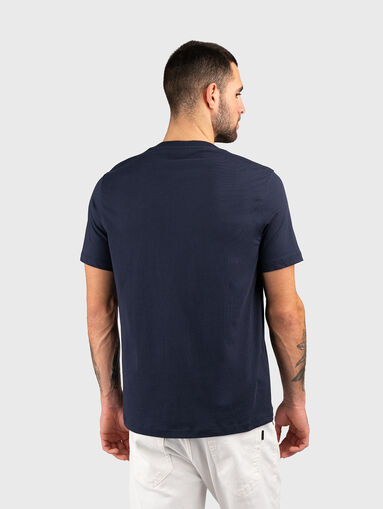 Logo print T-shirt in dark blue - 3