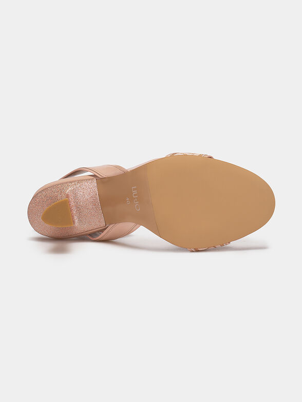 LISA 05 beige heeled sandals - 5