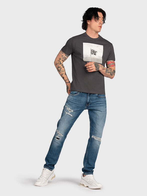 ALFRED T-shirt with contrast print - 2