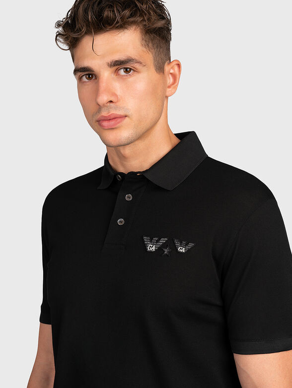 Black polo-shirt - 3