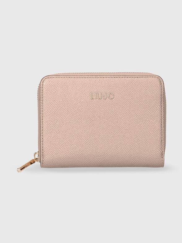 Small wallet with gold logo - 1