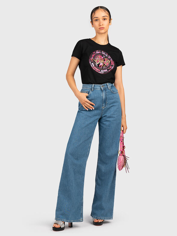 High waist flare jeans - 4