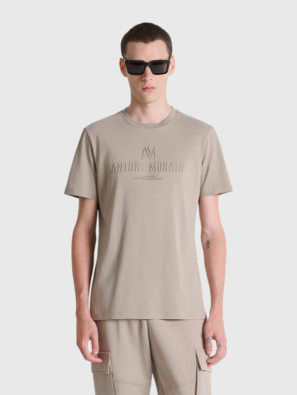 Cotton T-shirt with logo detail - 1