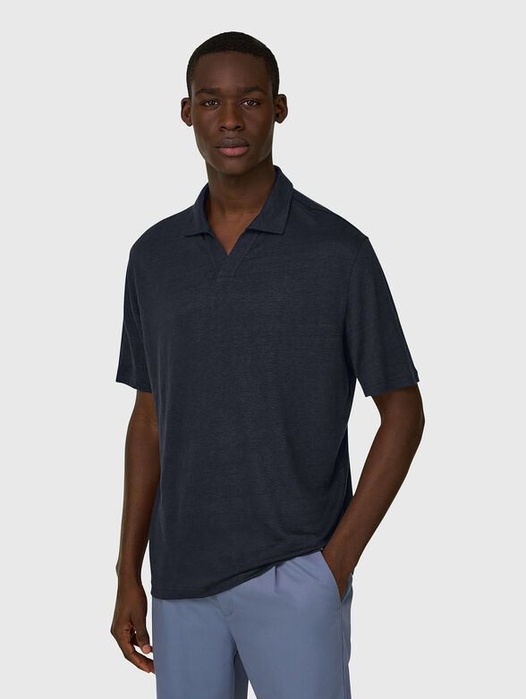 Dark blue polo shirt - 1