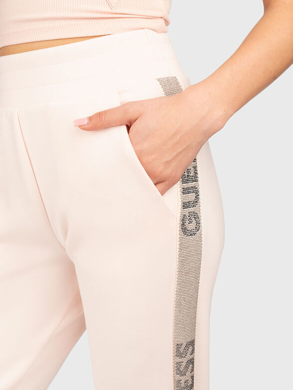 VICTOIRE SCUBA sweatpants in beige - 3