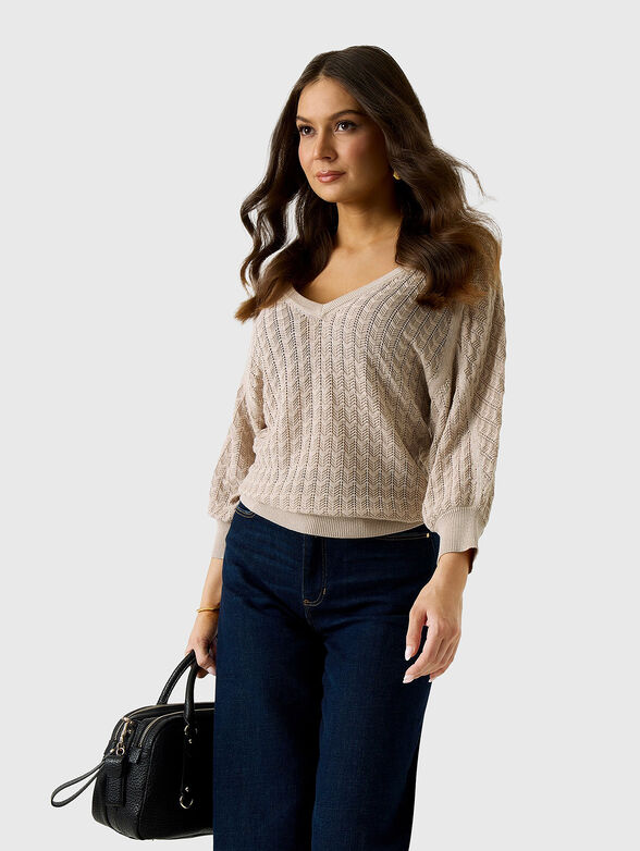 V-neck sweater - 1