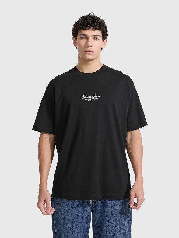 Oversized T-shirt with logo embroidery - 1