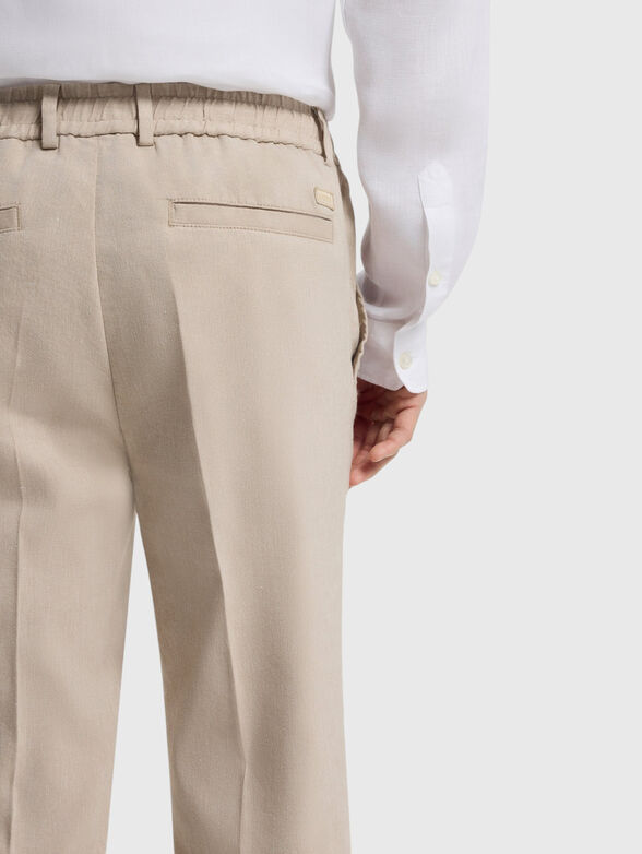 Linen-blend trousers - 3
