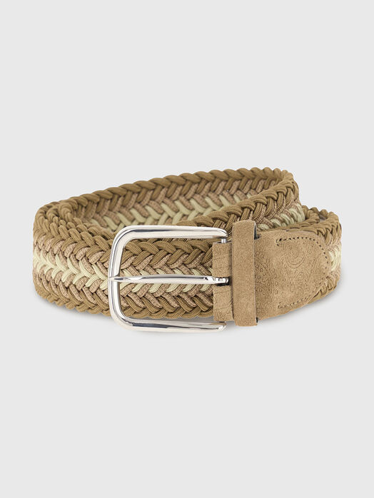 Braided belt made of viscose blend