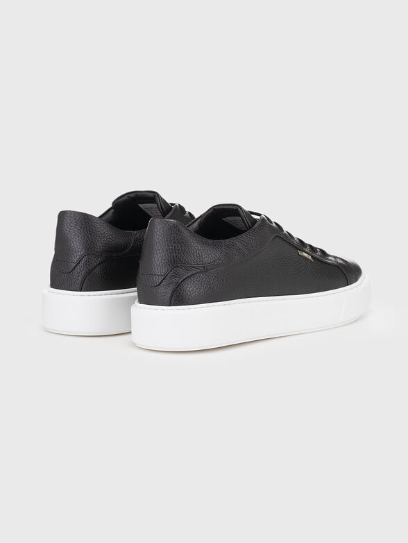 ARTEM black leather sneakers - 3
