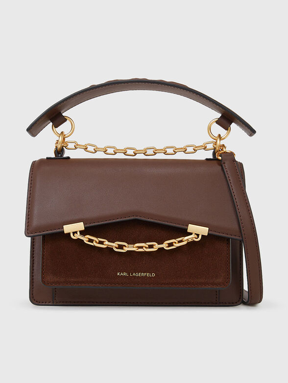 GRAINY crossbody bag with suede details - 1