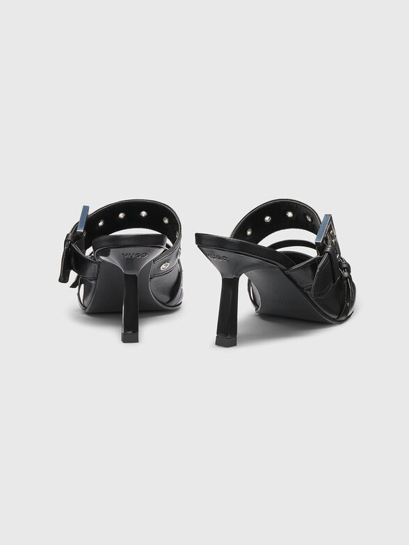 Heeled shoes with logo - 3