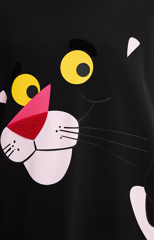 pink panther sweater dress HELLO PINK PANTHER sweatshirt dress brand DESIGUAL —  Globalbrandsstore.com/en