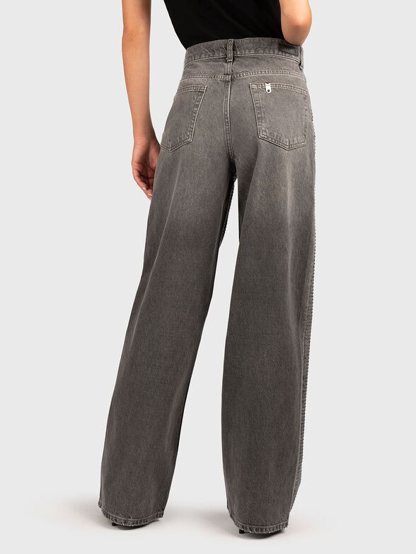 High waisted wide leg jeans - 2