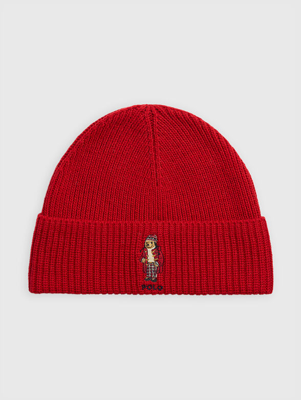 Polo  Bear red knitted hat - 1