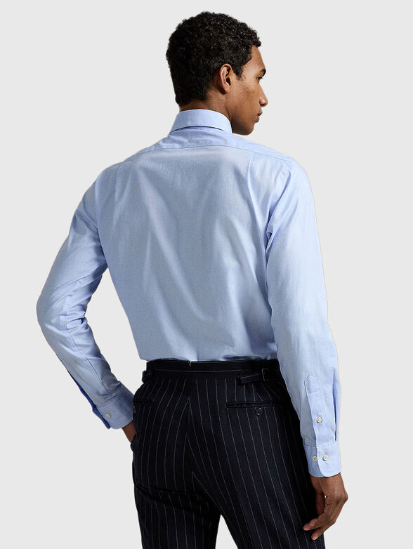 Textured shirt with logo embroidery - 3