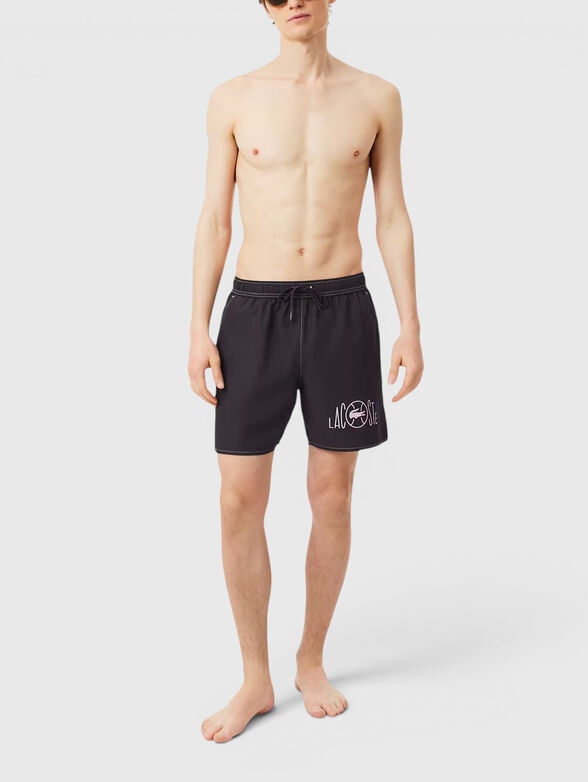 Black beach shorts - 3