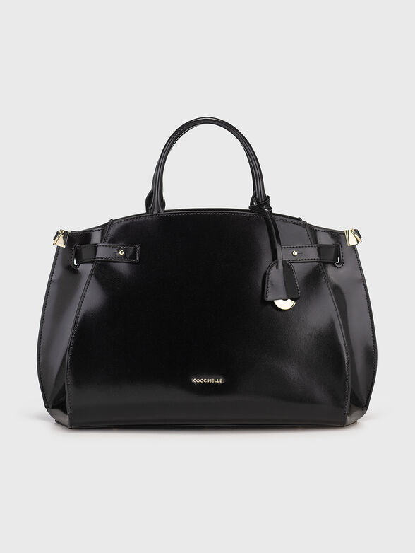 Black genuine leather bag - 1