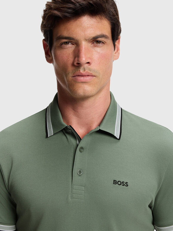 PADDY short sleeved polo shirt in ecru - 4