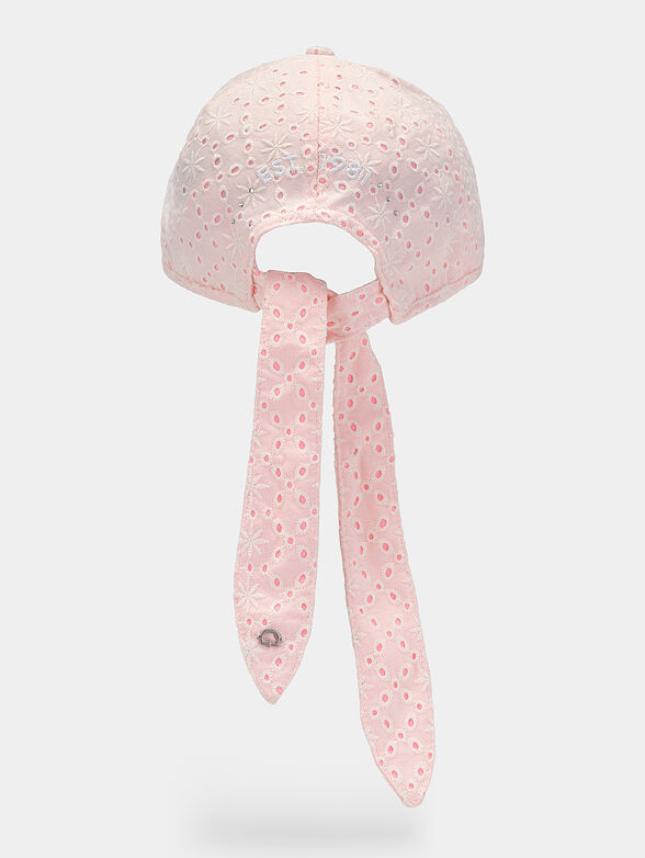 ELSIE cap with embroidery and ribbon - 3