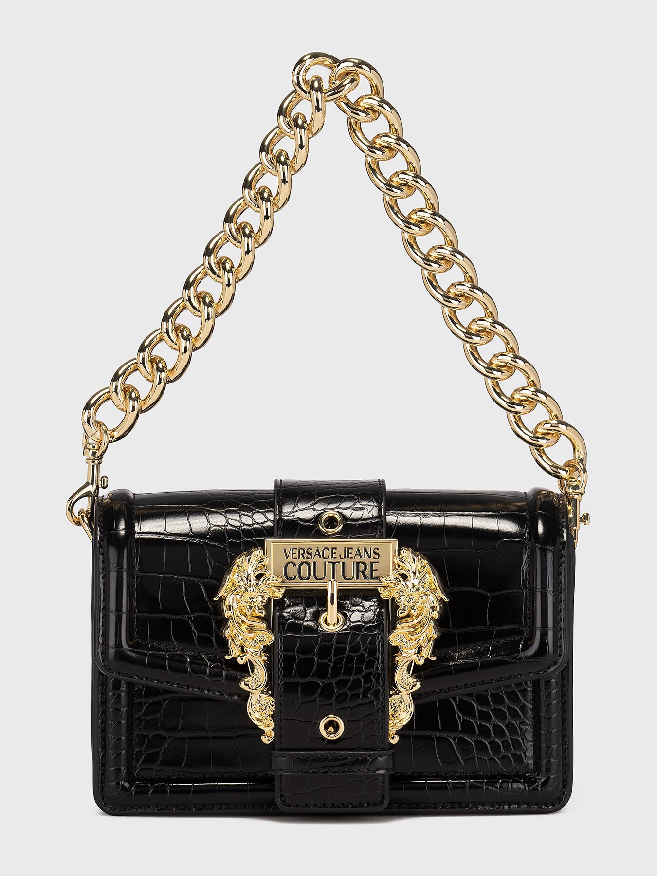 RANGE F bag with croco texture brand VERSACE JEANS COUTURE