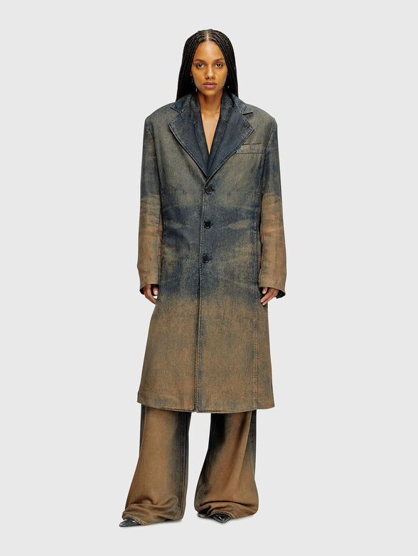 D-BALZ-MID-S unisex coat in denim - 5
