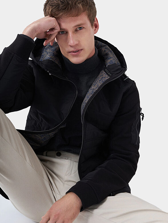 Black jacket with hood - 2