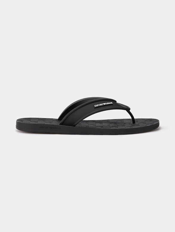 Slippers with logo reliefs - 1