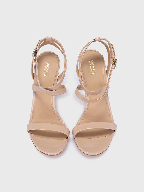 ASHA beige heeled sandals - 6
