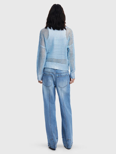 Metallic openwork sweater  - 3