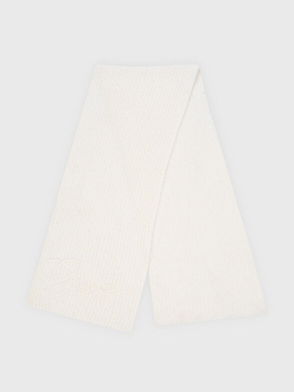 LEXIE knitted scarf with logo - 2