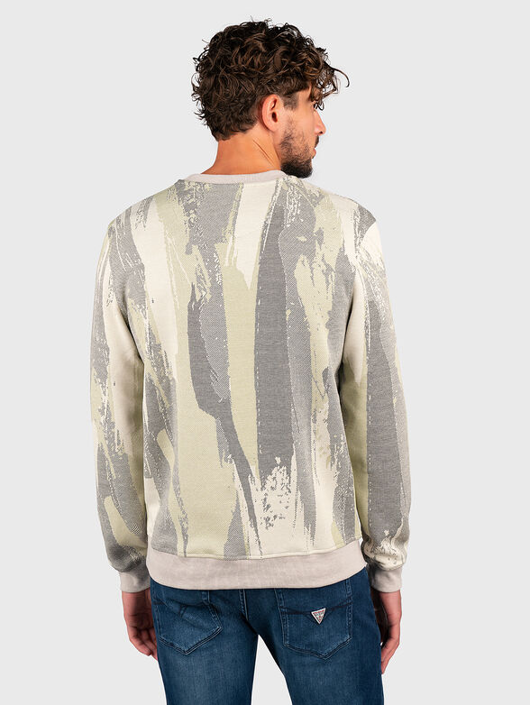 Jacquard sweater with monogram pattern - 3