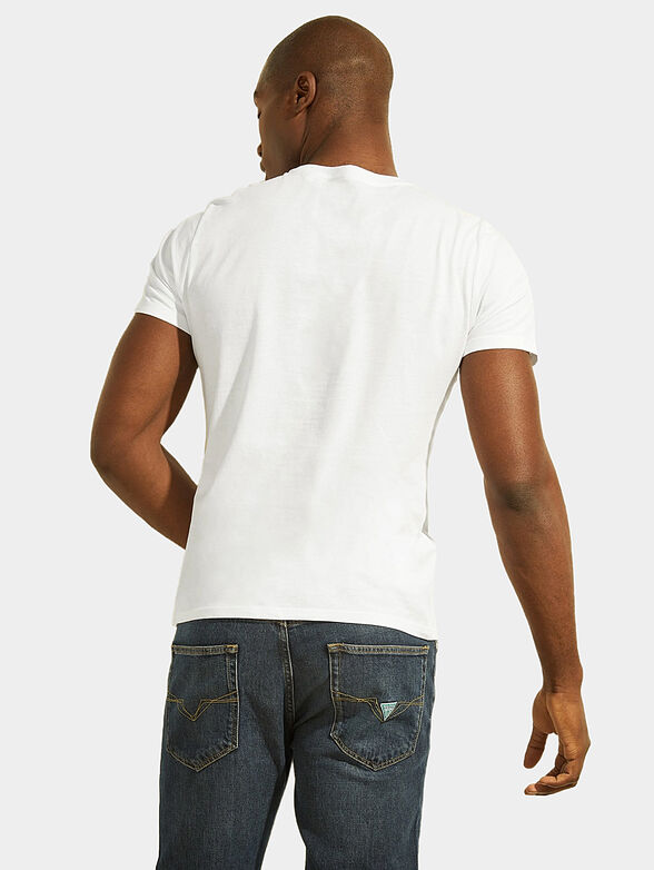 White T-shirt with graffiti print - 3