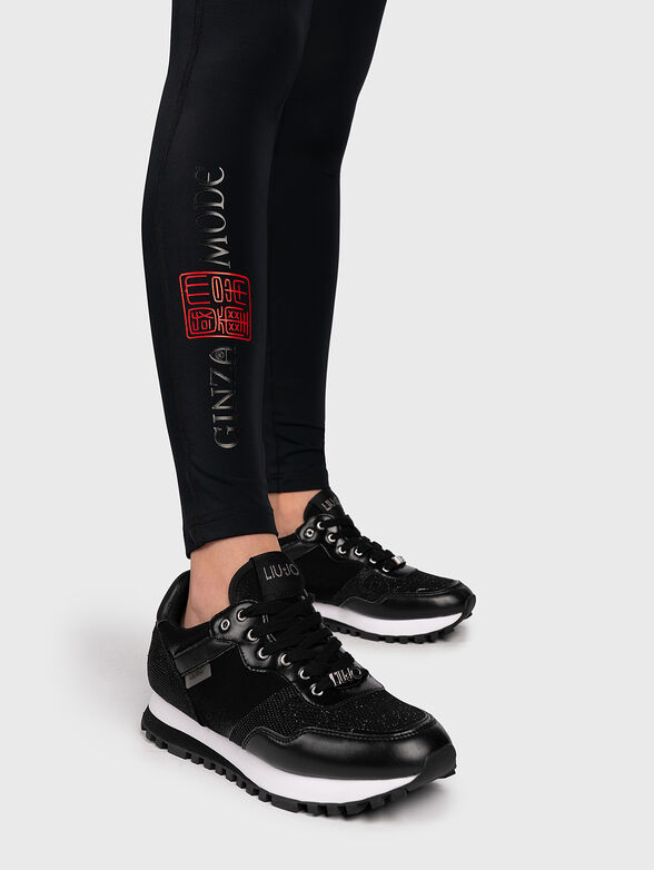 Leggings with logo print - 2