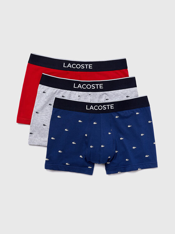 Set of three pairs of boxers with logo - 1