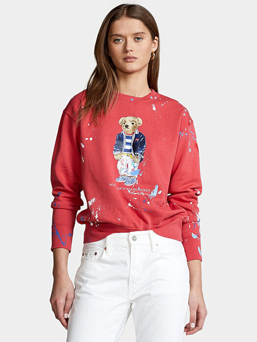 Sweatshirt with Polo Bear print