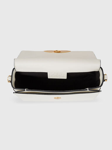 K/SIGNATURE leather crossbody bag in beige - 5