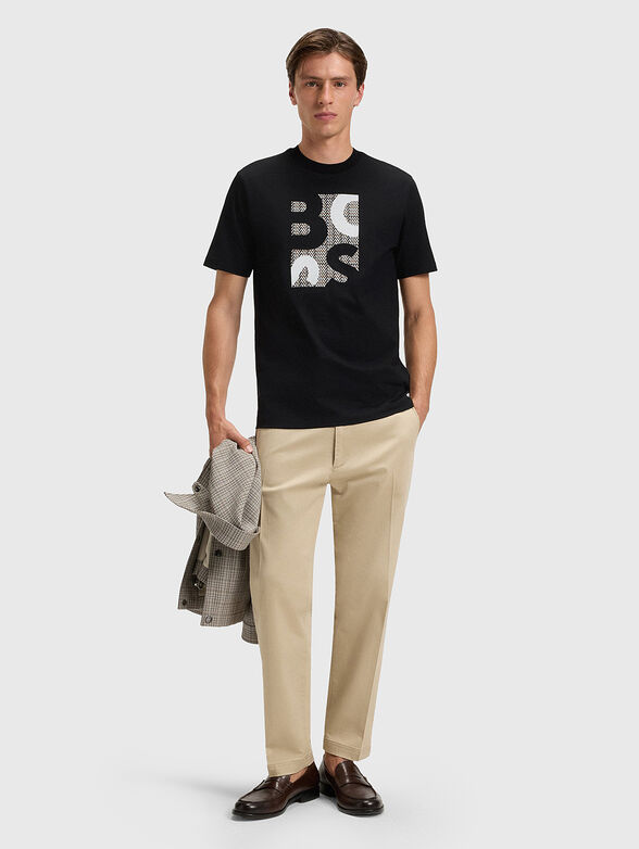 Cotton T-shirt with logo print - 2