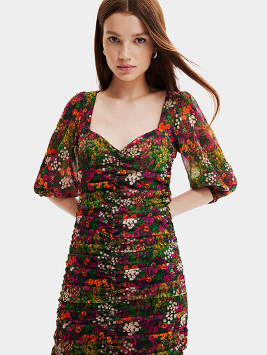 LARA dress with floral print - 4