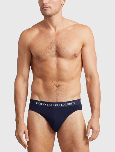 Set of three pairs of logo briefs - 4