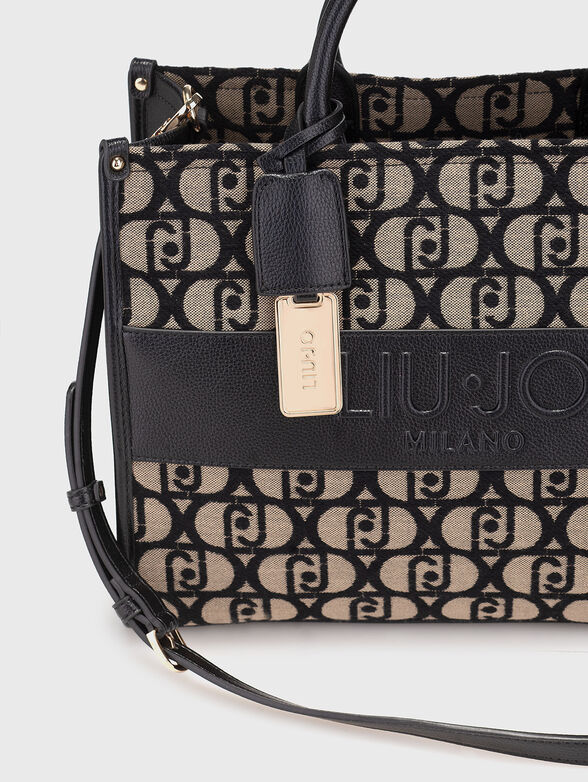 Big  printed bag with removable strap - 5