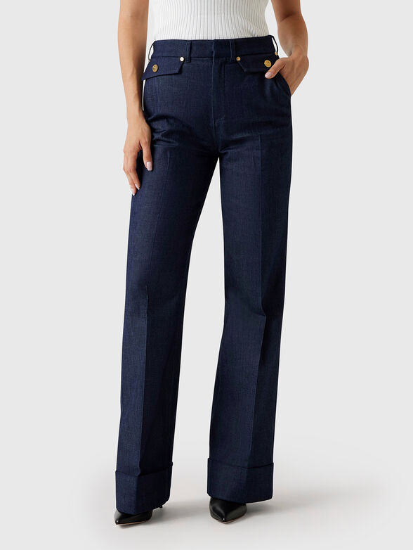 High waisted straight jeans - 1