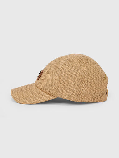 Knitted baseball cap with accent logo - 4