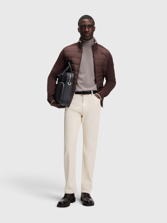 Straight fit jeans in ecru - 3