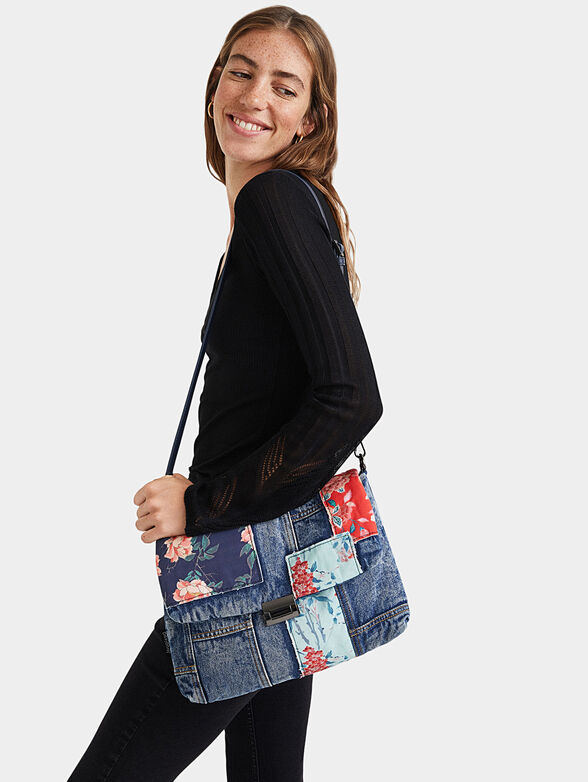 VERA bag with denim texture - 2